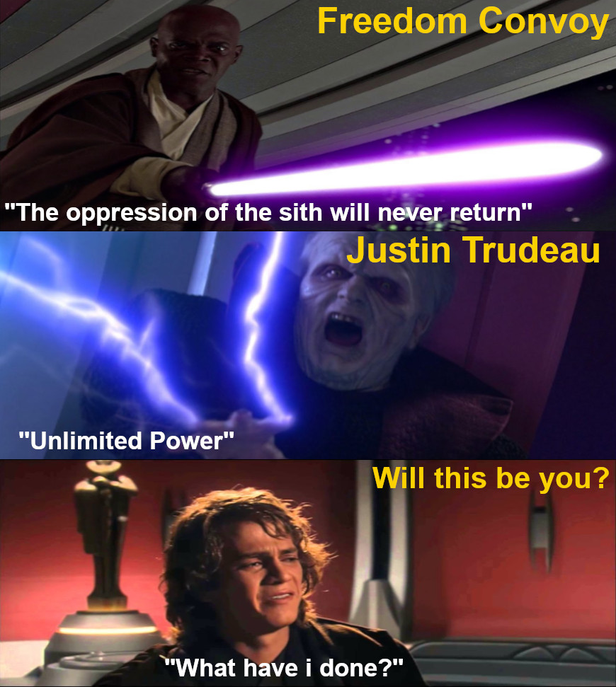 To my 9 followers can you help me reach my fellows canadians to attempt to wake them up to what just happen this week. I hope the power of meme will work.
Thank you