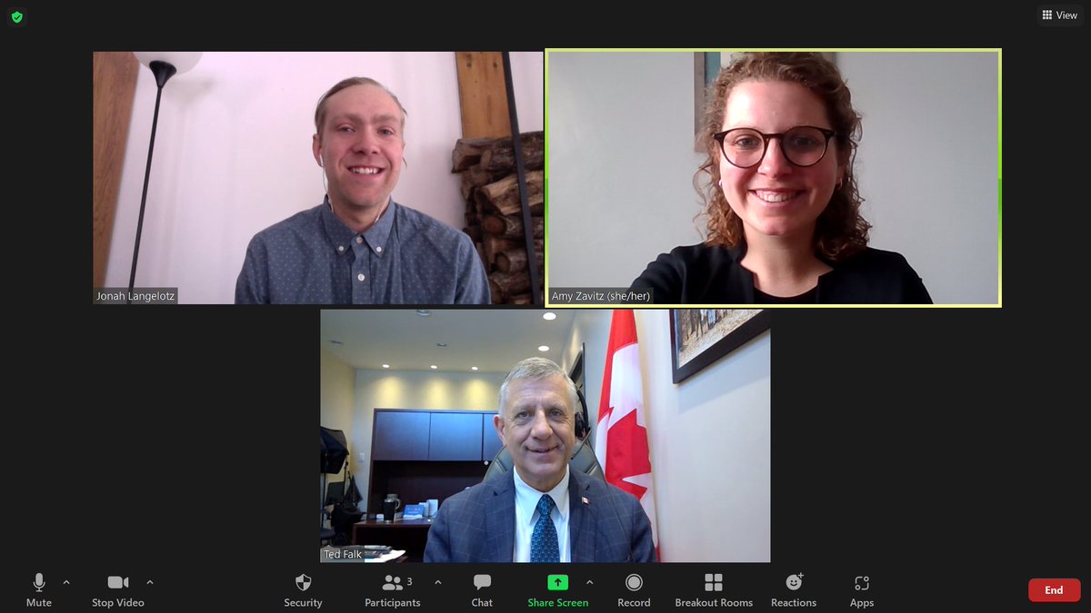 Thank you @MPTedFalk  for meeting with us last week  to talk about the need for Canada to address the impact of the climate crisis on food producers and communities around the world where #foodsecurity is at risk. Happy to be involved with <a href="/Foodgrains/">Canadian Foodgrains Bank</a> and meet a fellow supporter!