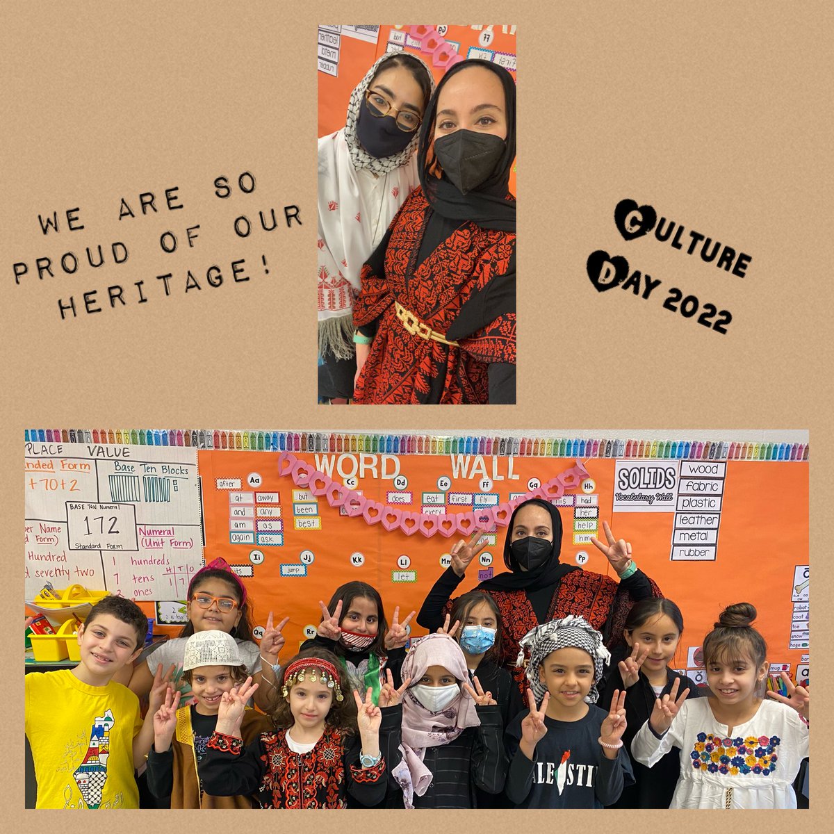 These #Mustangs are so happy to represent their culture! ⁦@OakRidgeNPD117⁩ #FreePalestine #CultureDay