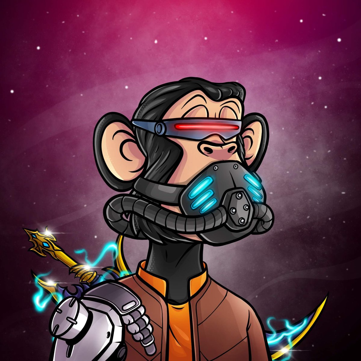 thenftbees's tweet photo. Which Apes in Space NFT would you choose? Left or Right? #NFT #crypto #digitalart https://t.co/v7oq2UD5Rt