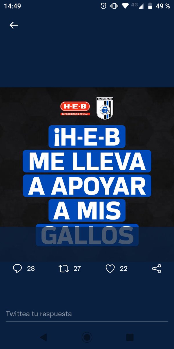 esau1947's tweet photo. @HEB_mexico @Club_Queretaro Vamoooos gallos https://t.co/oucIt7Xsv9