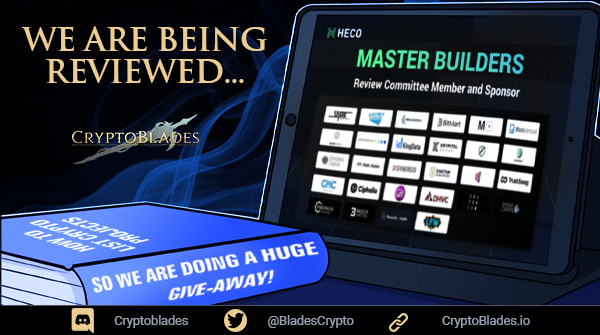 🔨#HECO Master Builders results are being calculated and CryptoBlades is NUMBER 1! Check out our article for more details!

📰CB Medium: cryptoblades.medium.com/f1e89fa04e48

👉Giveaway: giv.gg/hecomvb

#CryptoBlades #Crypto #SKILL #KING #PlaytoEarn #Huobiglobal