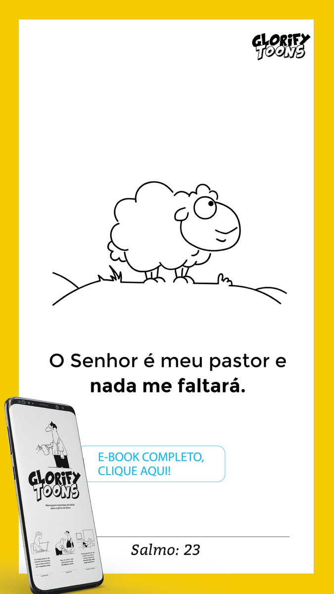 Mensagens lindas e inspiradoras.
Baixe o E-book agora!
bit.ly/glorifytoons-e…

#deus #cristão #cristao #crista #cristã #bibloa #bíblia #ebooks