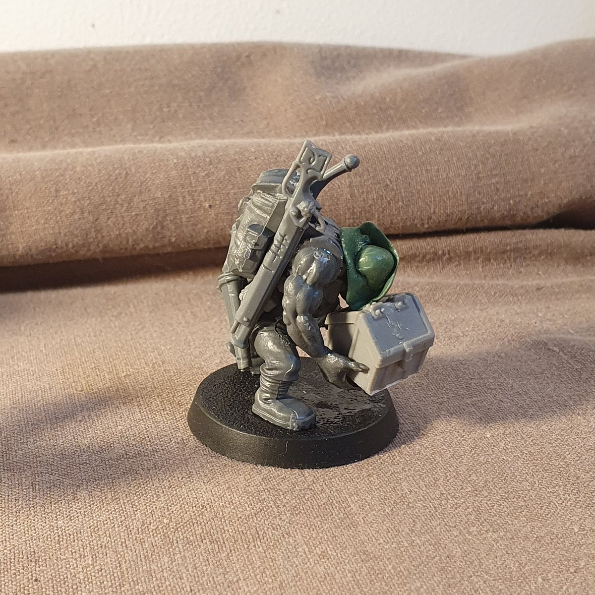 WarbossKurgan's tweet photo. I'm getting ahead of myself again. 
March's #MortalCitizens prompt is Quartermaster / Logistics.

I've made a couple of dock-workers unloading stolen cargo.

@mortalcitizens https://t.co/TaGYw7QyMt