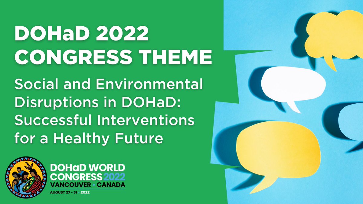 DOHaD2022's tweet image. #DOHaD2022 will be structured around the congress theme of Social and Environmental Disruptions in DOHaD: Successful Interventions for a Healthy Future. Join us as we explore varied #DevelopmentalProgramming factors.

Learn more: dohad2022.com/program