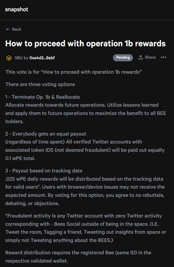 First SBU DAO Vote

Where: snapshot.org/#/sbudao.eth/p…
When: Starting at 10 pm EST 2/16/22
Duration: 48 Hours