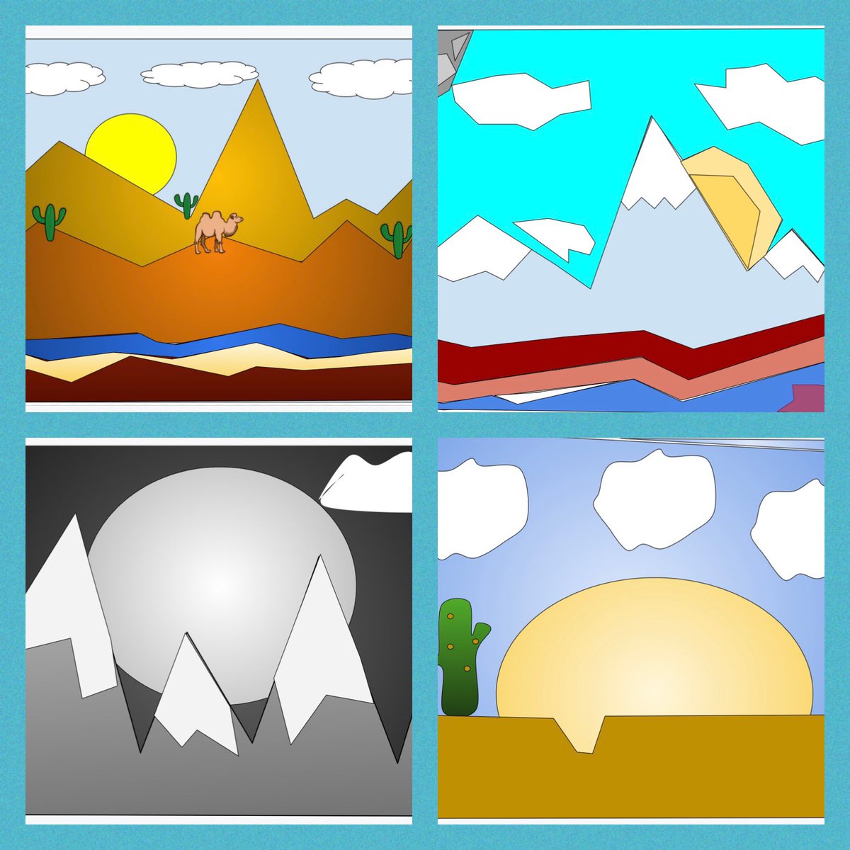 Creating landscapes this week in Digital Learning🌅   I ❤️ the creativity of my <a href="/BowenBees/">Bowen Elementary</a>🐝 #JCPSDigIn <a href="/JCPSKY/">JCPS</a> #googledrawings