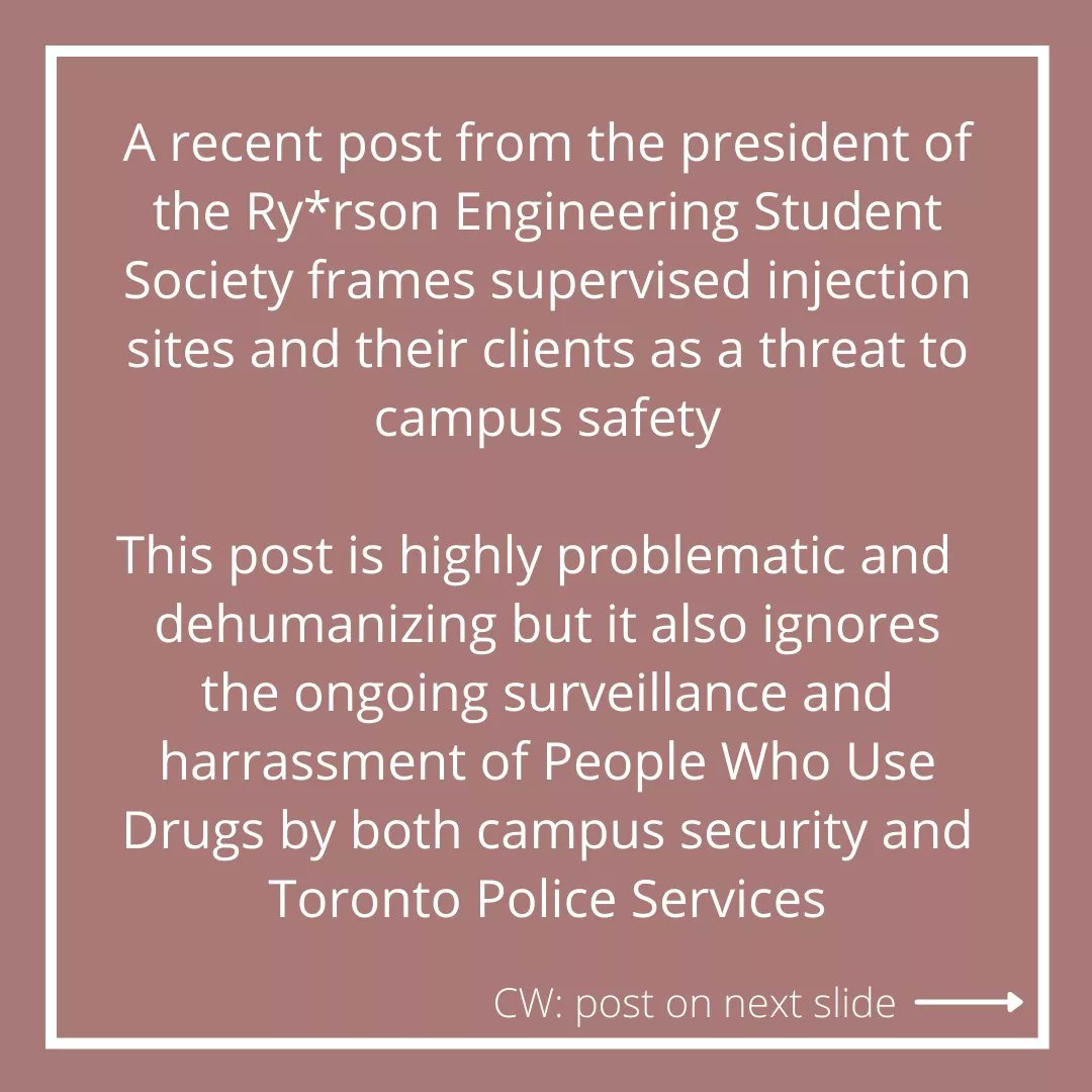 Students for Harm Reduction tweet media