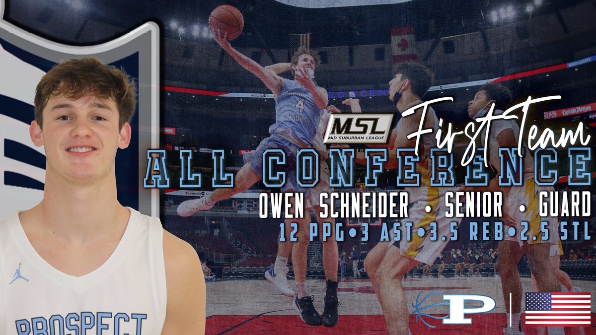Congrats to <a href="/OwenSchneider22/">Owen Schneider</a> for his unanimous selection to the MSL All-Conference team. Three year varsity starter and one of the best floor generals in the area. 

<a href="/dhpreps/">Daily Herald Preps</a> <a href="/ChicagoLockDown/">Lockdown Basketball</a> <a href="/michaelsobrien/">Michael O'Brien</a> <a href="/joehoopsreport/">Joe Henricksen</a>