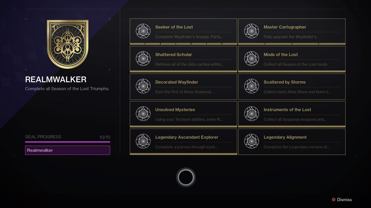 On top of getting this monster of a roll on Fatebringer- I managed to knock out the rest of the Seasonal Titles!