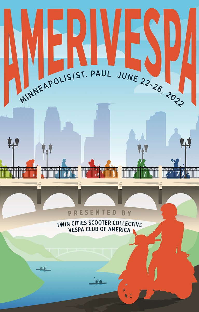 Dealernews's tweet photo. Vespa Club of America (#VCOA) has announced @Amerivespa 2022 will be held in the Twin Cities of Minneapolis/Saint Paul, June 22-26. #Amerivespa 2022 is scheduled to feature five days of scooter related fun for registered enthusiasts and general public. https://t.co/iH7DT9ATVL https://t.co/Wq2869ORUy
