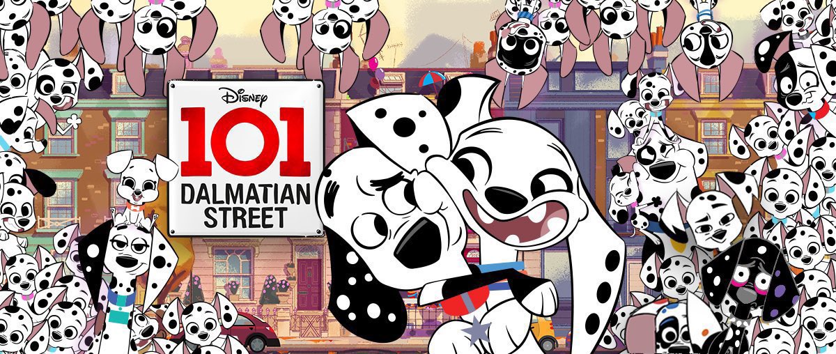 Dalmatians street. Улица далматинцев, 101 / 101 Dalmatian Street. Улица далматинцев 101 саммер. Улица 101 далматинец арт Дилана.