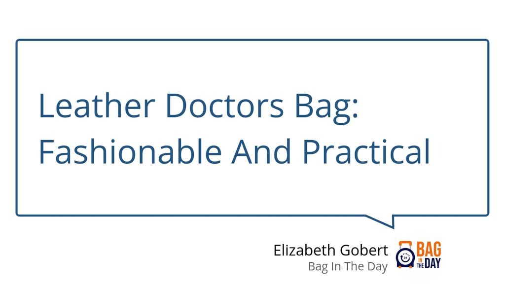 Bagintheday1's tweet image. Leather doctors bags have a distinctly old-world feel to them, and they’ve been a staple in the medical profession for decades.

Read the full article: Leather Doctors Bag: Fashionable And Practical
▸ bit.ly/3Lemh97

#LeatherDoctorsBag #PracticalBag #Informational