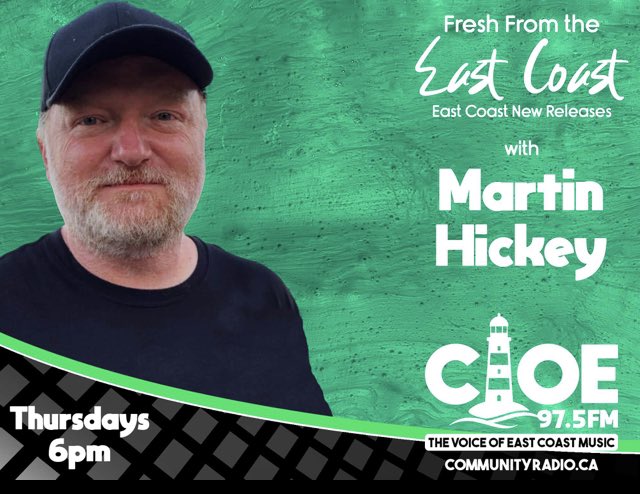 East Coast Saturday Morning with Martin Hickey (@eastcoastsat) on Twitter photo This Thursday on Fresh From The East Coast on <a href="/CIOE975/">97.5 Community Radio</a>, you’ll hear music from @aquakultre <a href="/ApryllAileen/">Apryll Aileen</a> <a href="/rosemorrison_/">Rose Morrison</a> <a href="/corytetford/">Cory Tetford</a> <a href="/_kyliefox_/">Kylie Fox</a> & <a href="/nikkie_music/">Nikkie Gallant 💜 @nikkiegallant</a> <a href="/Burgerfriespop/">BurgerFriesPop</a> <a href="/hotmondy/">Hotmondy</a> <a href="/CrissiCochrane/">Crissi Cochrane</a> and more This Thursday on Fresh From The East Coast on <a href="/CIOE975/">97.5 Community Radio</a>, you’ll hear music from @aquakultre <a href="/ApryllAileen/">Apryll Aileen</a> <a href="/rosemorrison_/">Rose Morrison</a> <a href="/corytetford/">Cory Tetford</a> <a href="/_kyliefox_/">Kylie Fox</a> & <a href="/nikkie_music/">Nikkie Gallant 💜 @nikkiegallant</a> <a href="/Burgerfriespop/">BurgerFriesPop</a> <a href="/hotmondy/">Hotmondy</a> <a href="/CrissiCochrane/">Crissi Cochrane</a> and more