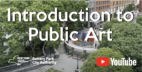 bpca_ny's tweet photo. NEW: Our Public Art on Video series explores public art in the urban landscape of #BatteryParkCity. Learn about the impact of experiencing art without walls. New videos added each Friday thru March:
https://t.co/KwAmPPuQvt #BPC #BPCArt @DowntownNYC @CommunityBoard1 @GPTA_BPC https://t.co/lsnUpAO9Qh