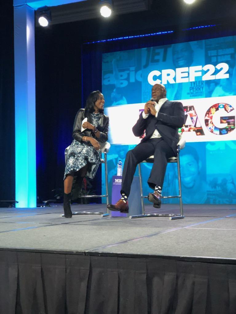 ScottCapitalOne's tweet photo. Highlight of my week. 

@MagicJohnson ’s #mbacref22  discussion and connecting with my fellow members of commercial real estate lending community. #multifamily https://t.co/1irzFNmt8L