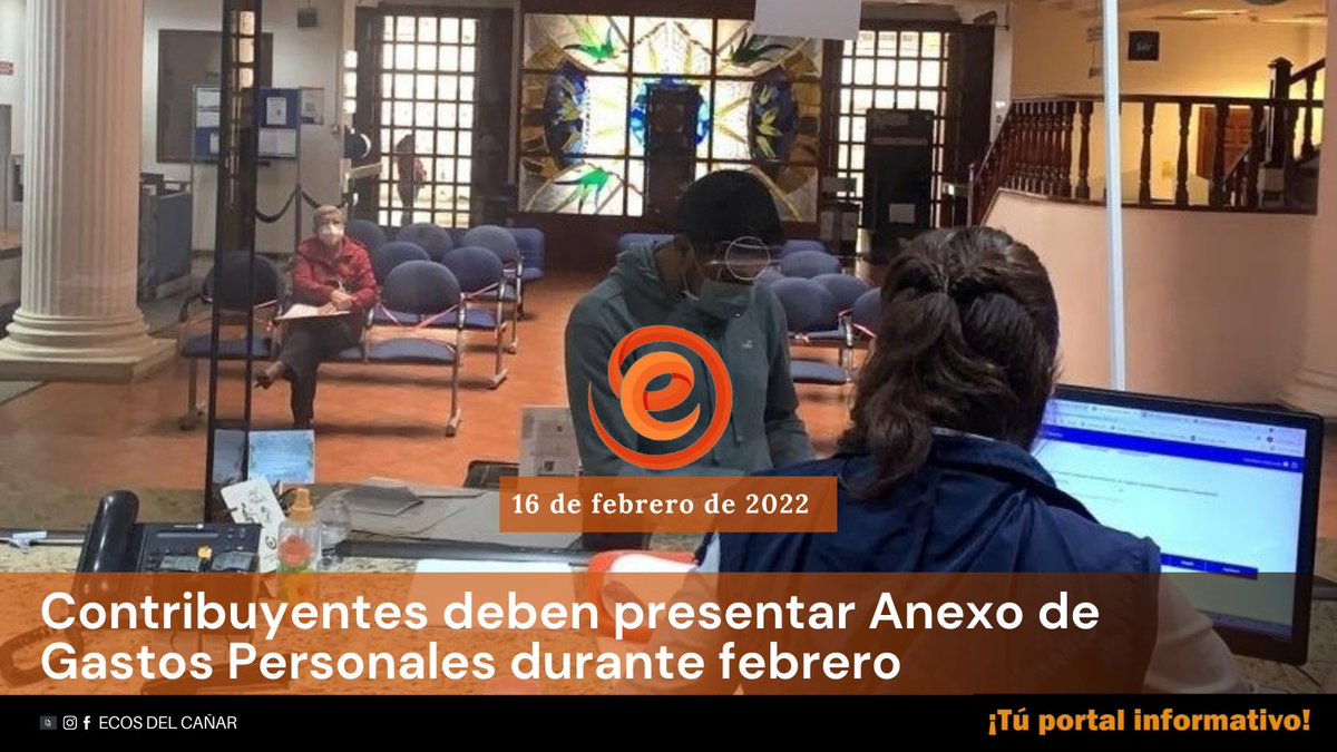#ATENCIÓN | El <a href="/SRIoficialEc/">SRI Ecuador</a>  recordó que los contribuyentes, cuyos gastos personales deducibles superaron el 50% de la fracción básica desgravada del Impuesto a la Renta, deben presentar el Anexo de Gastos Personales.