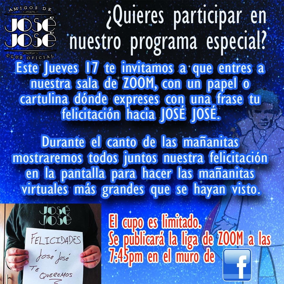 Invitación ABIERTA para el  día de mañana