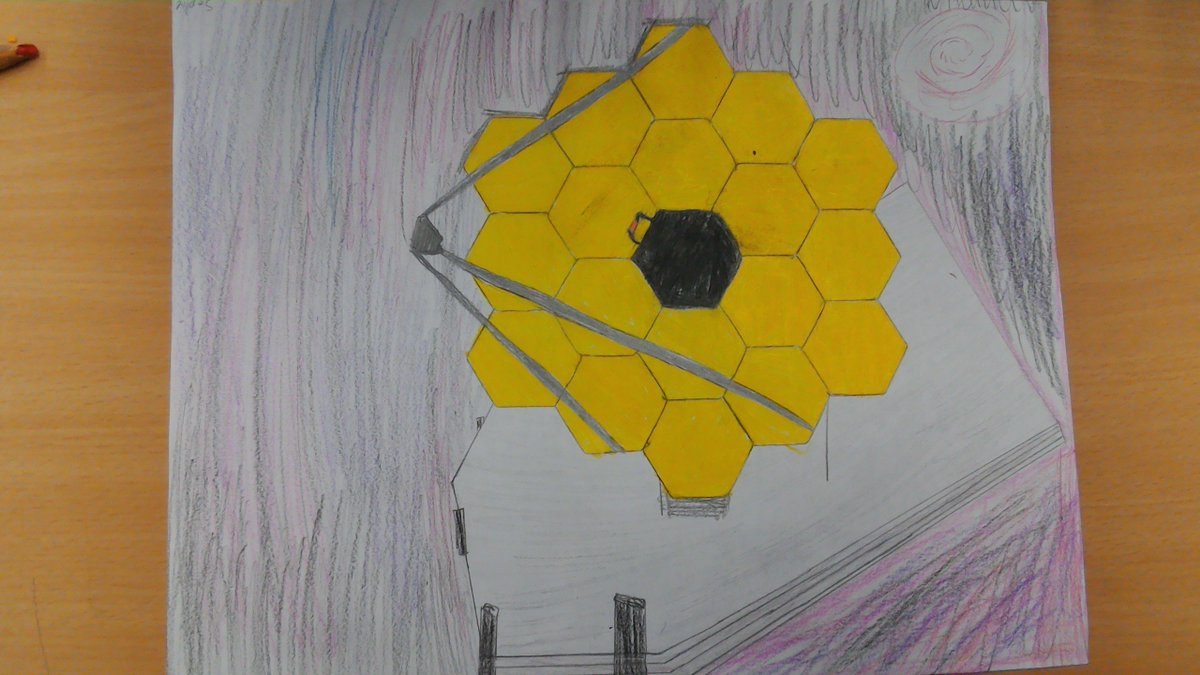 CMSMakery's tweet photo. I did my best 
      James Webb telescope https://t.co/dOxarTa3Jz
