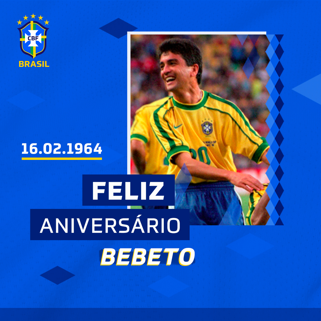 🎂 Feliz aniversário, @bebeto7! 🎂 O camisa 7 do TETRA conquistou a Copa, a Copa América, a Copa das Confederações e ainda foi medalha de prata nos Jogos Olímpicos. Tem que respeitar muito!