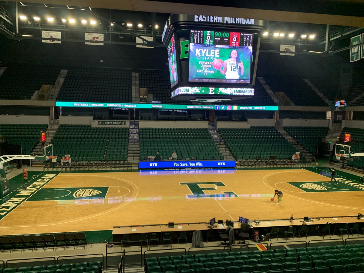 The calm before the storm as <a href="/EMUWBB/">EMU Women's Basketball</a> plays host to <a href="/MiamiOH_WBB/">Miami University WBB</a> tonight in Ypsi!! I’ll have the call of the game alongside <a href="/dannierogers___/">Dannie</a> and <a href="/KristyKing22/">Kristy King</a> on <a href="/ESPNPlus/">ESPN+</a> at 7pm. <a href="/GregSteinerEMU/">Greg Steiner</a> and @AlexJewell_EMU will also join us at the half to break down the first 20 mins.