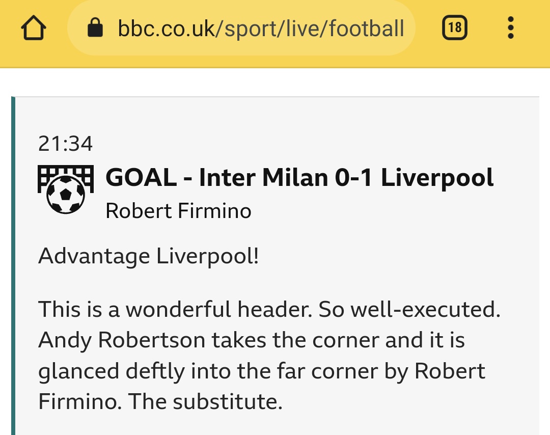 Node_London's tweet photo. @BBCSport who's this Robert you speak of? https://t.co/5v1L7AOolR