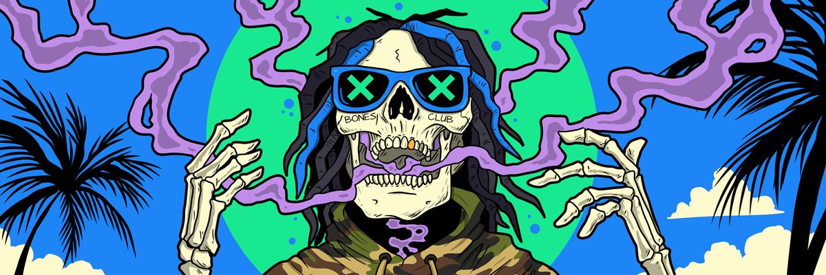 Jumped a little more than a week ago into <a href="/BonesClub_NFT/">Bones Club</a> and still got airdropped this sick banner 🤯 don't sleep on the bones 
#Bonesfollowbones