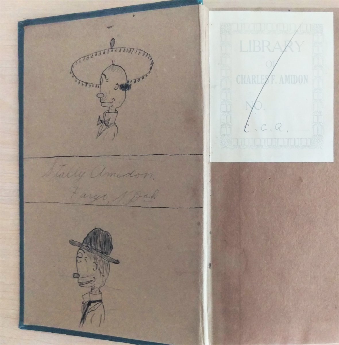 MandBBookseller's tweet photo. What I find in books Wednesday.  These funny characters were drawn in a College Zoology text. Book by R. Hegner, 1913 (sold). Perhaps drawn during a particularly long lecture?

#vintagebooks #STEM #vintagesciencebooks
#collegetextbooks https://t.co/v89BLdkb8M