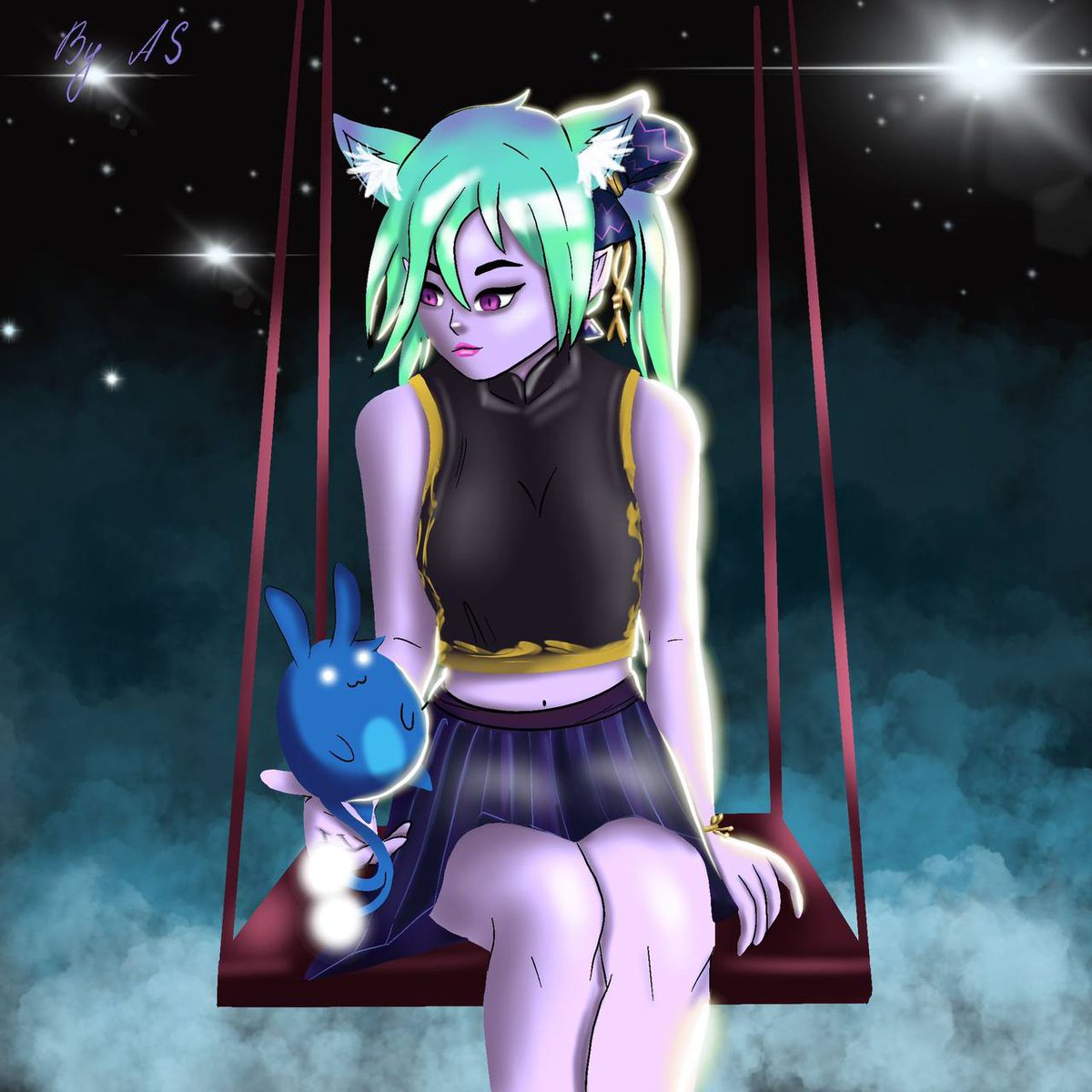 LegoMetaverse's tweet photo. That's me sitting on the swing, waiting for a mint for @TsukiNFT  🥰🥰🥰

#nft #art #tsukinft https://t.co/kJUcoyYaGf