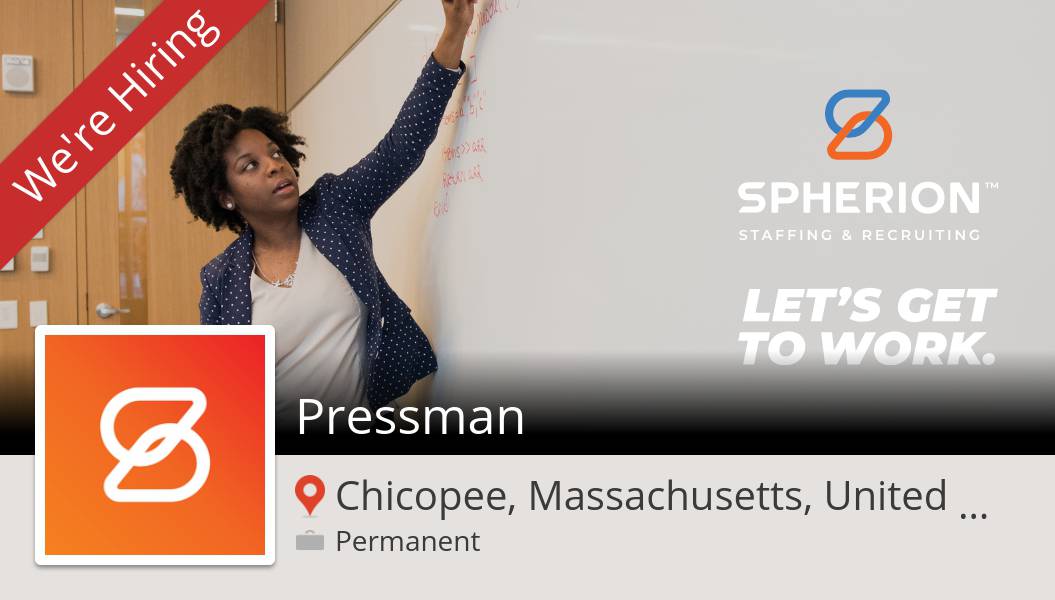 SpherionMA's tweet photo. #Spherion is hiring a #Pressman in #Chicopee, apply now! #job https://t.co/iKLikFjERX https://t.co/YEg9jtkT8v