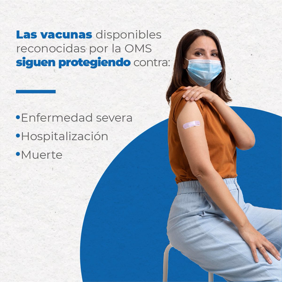 CdeOccidente's tweet photo. #SaludHoy | ¿Sabes cómo puedes protegerte a ti y a los demás de la variante #ómicron? 
¡Vacúnate! y continúa con todos los protocolos de bioseguridad, así podrás prevenir el #COVID19, estas medidas son efectivas ante cualquier variante. https://t.co/3MHr3cdCU0
