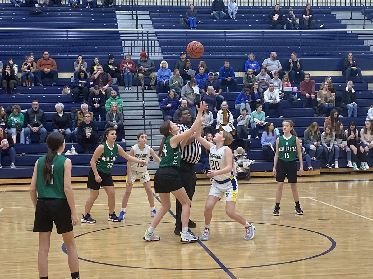 Girls basketball hosts New Castle tonight.  Go Cougars! #GCSC