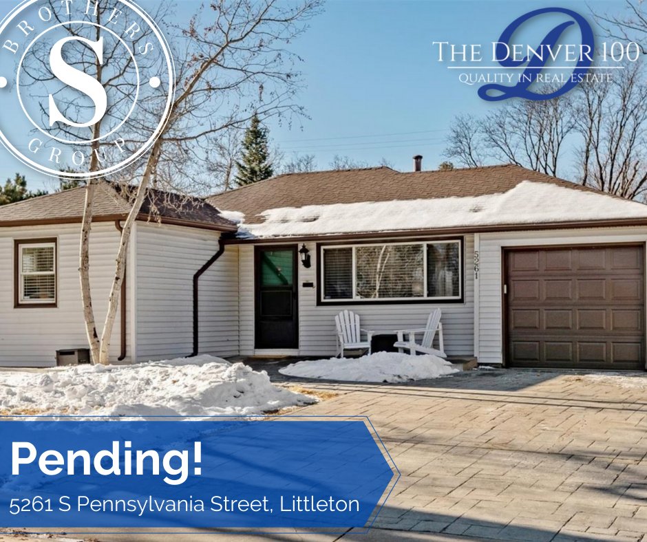 🥳Listed and went under contract in THREE days‼️

🏡5261 S Pennsylvania Street, Littleton, CO 80121

*3 bed, 1 bath
*1,028 square feet
*Attached garage
*Fenced yard with a large patio and a storage shed
*Close to the Highline Canal

Property site 👉hd.pics/468571👈