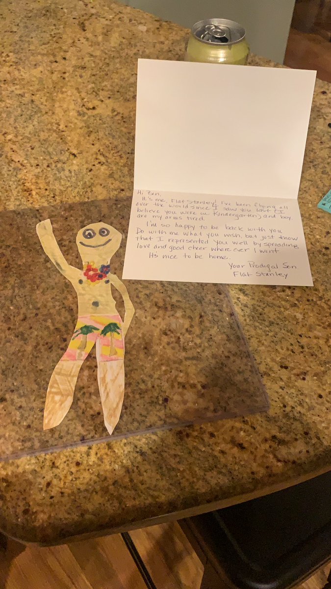 wolfman23456's tweet photo. 20yrs later and Flat Stanley has finally returned home https://t.co/SDAyvOHoAO