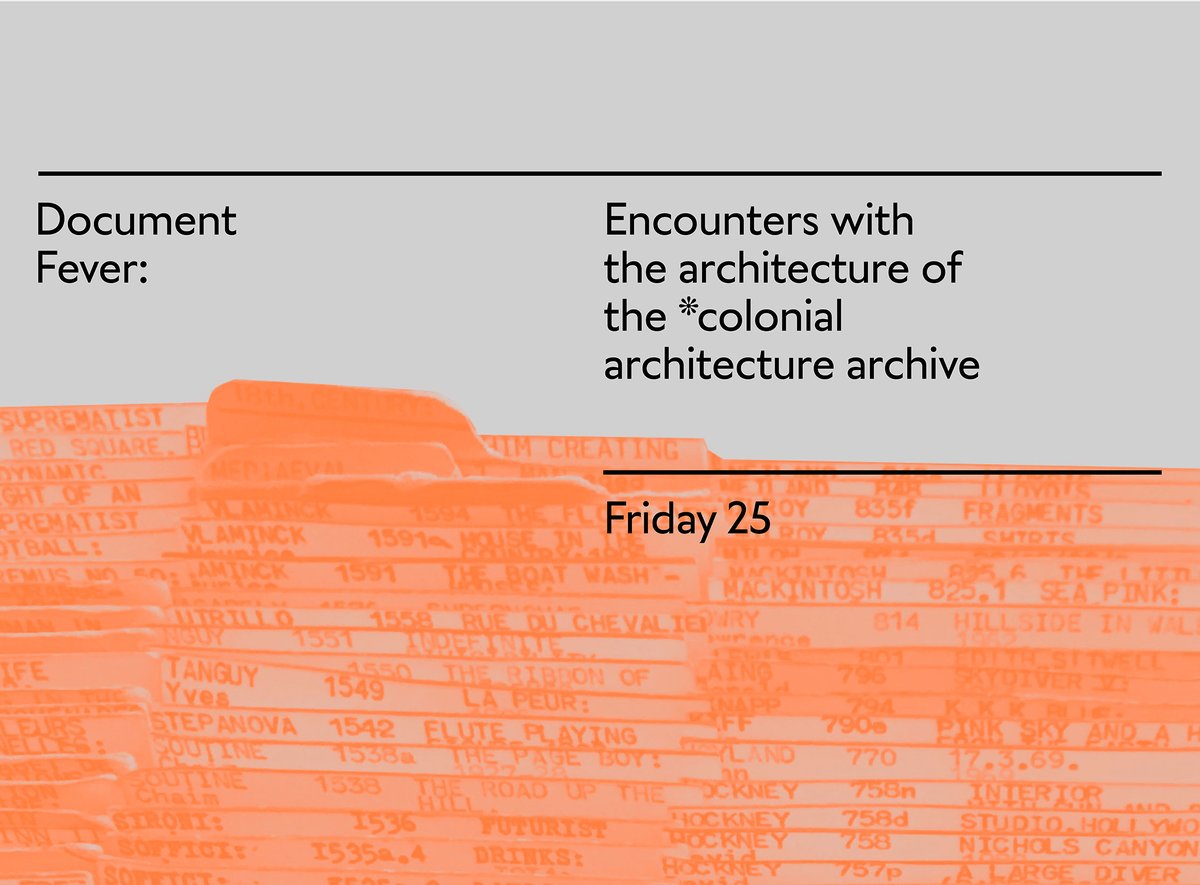 Join us for symposium organised by Architecture Space and Society Centre, Birkbeck, in collaboration with the AA Archives: eventbrite.co.uk/e/document-fev…