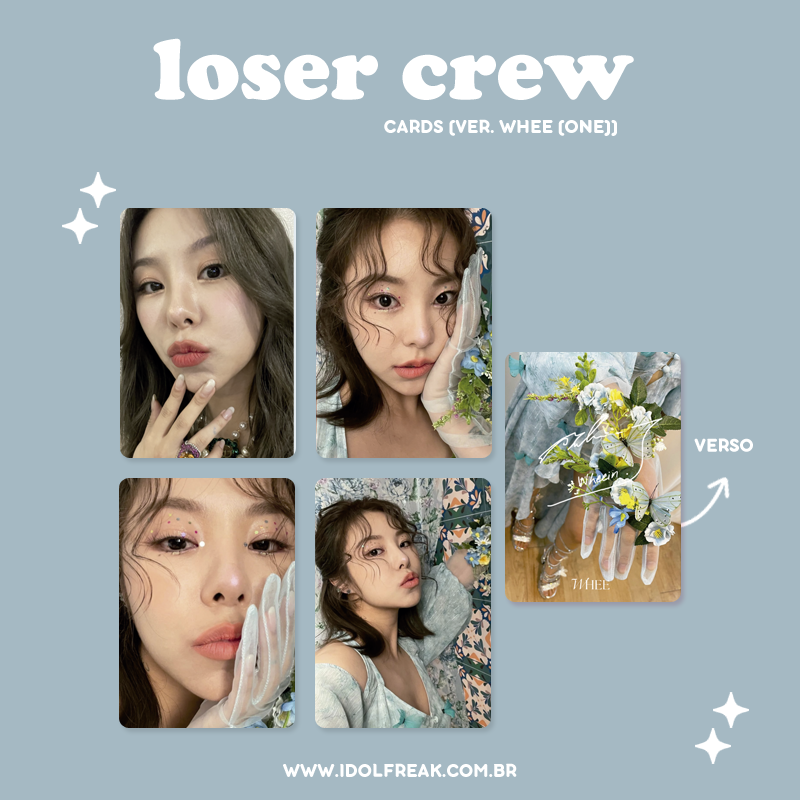 ldolFreak's tweet photo. [CARDS] LOSER CREW — MAMAMOO.

— Valores e acabamentos no site.
— Leia a descrição produtos/termos antes de efetuar a compra.

• https://t.co/pXLDnNgyAp https://t.co/fSV2ALOPEJ
