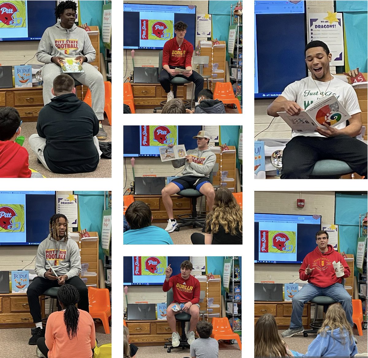 Taylor Godinet (@taylorgodinet) on Twitter photo Making an impact on the next generation! 🦍 <a href="/GorillasFB/">Pitt State Football</a> at George Nettles Elementary Making an impact on the next generation! 🦍 <a href="/GorillasFB/">Pitt State Football</a> at George Nettles Elementary