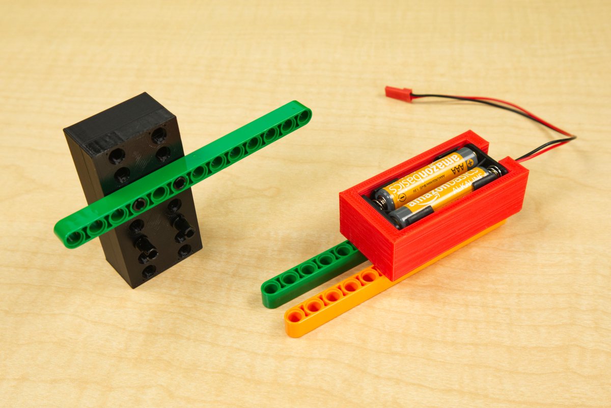 BrownDogGadgets's tweet image. We&apos;ve had a brick-compatible AA Battery Holder for a while now but we&apos;re working on a new beam-compatible version.

We&apos;ll add it to the other 3D files we have for all your brick &amp;amp; beam building needs!

➡️ p2url.com/3dpp

#LEGO #CrazyCircuits #bricks #beams #STEM #STEAM