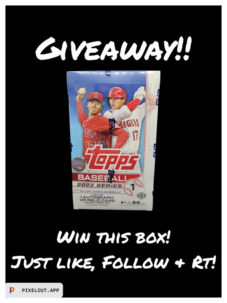 Giveaway!!!!! Your shot to win a 2022 Topps Series 2 Hobby Box!

To enter, LIKE, FOLLOW US, AND RETWEET! 

Be sure to tag your friends!

Winner will be chosen Saturday 2/19!!