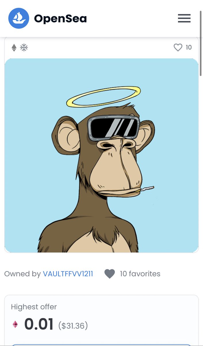 This offer is too high to ignore and I will take it to change my life forever, thank you <a href="/BoredApeYC/">Bored Ape Yacht Club 🍌</a> 

#BAYC