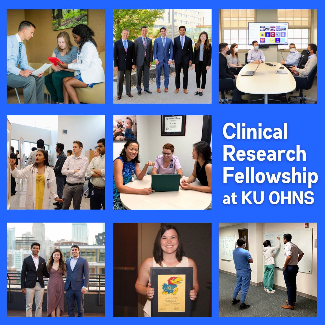 Inviting apps for 3 paid #otolaryngology research fellow positions @ku_ent AY22-23. Must be MD grad/MS3/MS4 @ US accredited institution. Apply: email CV, cover letter, 2 LoRs (ERAS LoRs ok) to aholthaus@kumc.edu bit.ly/KUENTfellowship #ENTsurgery #WeAreOto #OtoMatch #Match2022