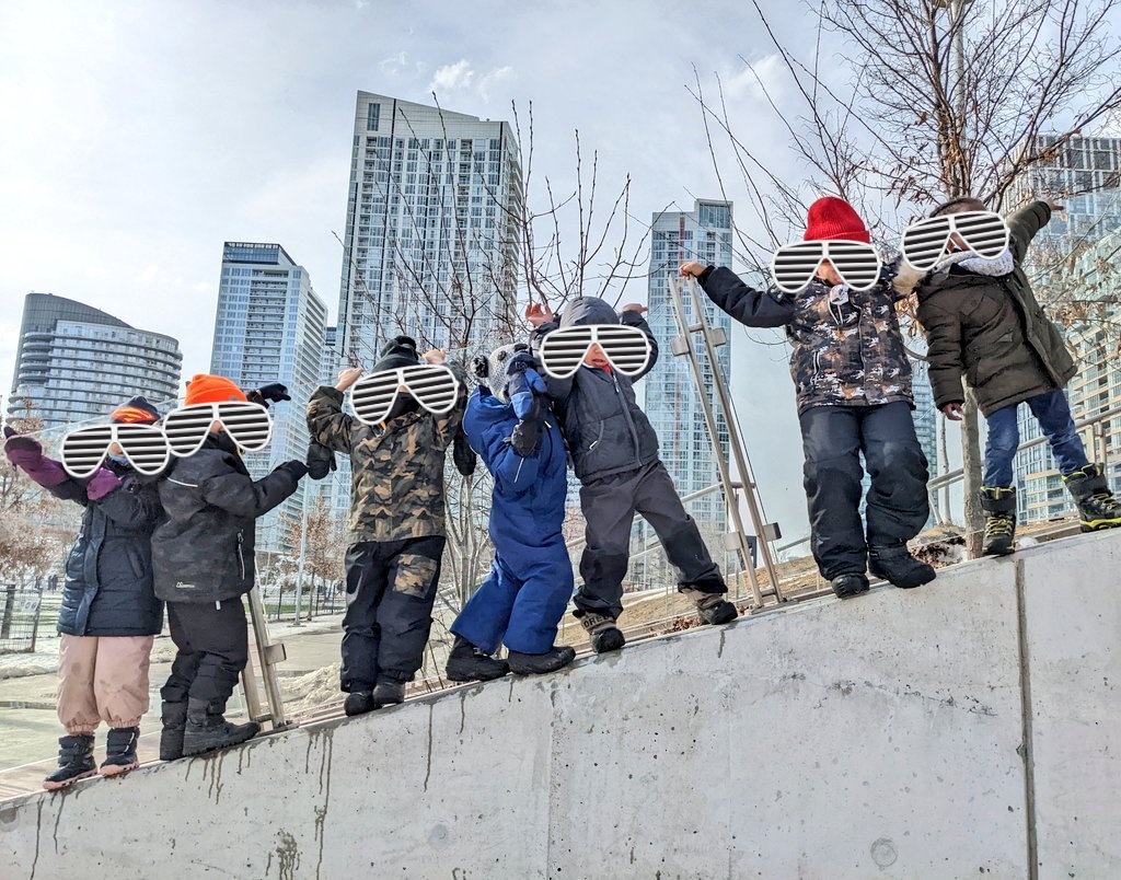 Cold days, icy yards, muddy puddles, jumping from ledges....I'm thinking a lot about risky play. As an adult it makes me uncomfortable, but the children gravitate toward this way of experiencing their bodies in the world...