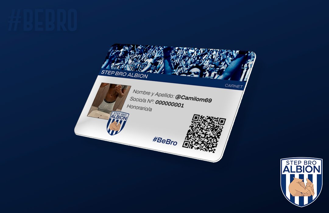 WBA_ES_'s tweet photo. ¡A partir de hoy abrimos las inscripciones para asociarse al Step Bro Albion!📋

Nuestro primer socio honorario es @Camilom69, quien demostró ser un hincha fiel como pocos.

#BeBro https://t.co/CrDZZBLBni