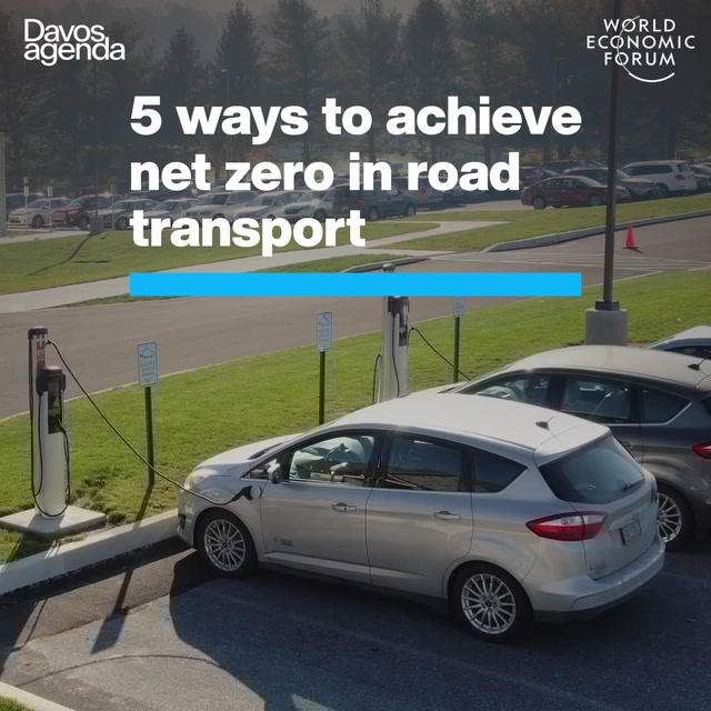 Is it possible to achieve net-zero in road transport?  This video from <a href="/wef/">World Economic Forum</a> shows 5 ways it can be #ClimateAction 
ow.ly/aJGo50HJcNC?