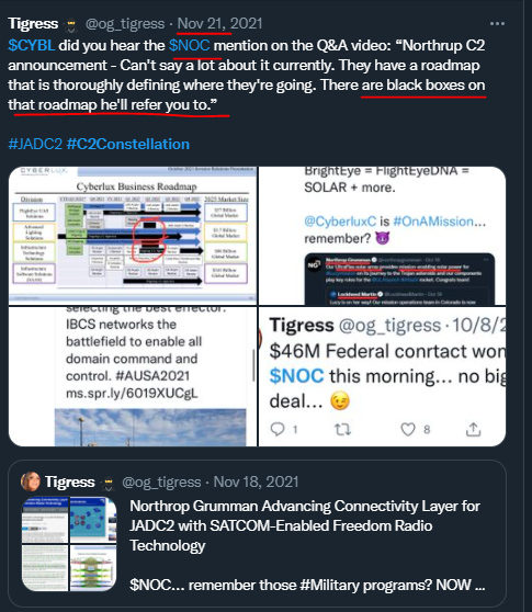 og_tigress's tweet photo. $CYBL you see a #JADC2 aka #C2Constellation exercise going on? T
his one seems to have been Feb 8, 2022 per the article below. PHOTO credits to the #USAF.
Europe mention = #NATO news. π
$NOC link confirmed on 11/21 video, last photo #ITS BLACK BOX!π
https://t.co/QpaXyRjJqj https://t.co/bwvQCBILkr