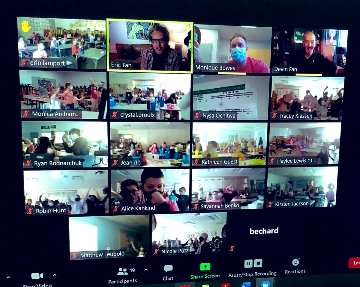 DrPerrySchool's tweet photo. A HUGE thank you to the Fan Brothers, authors of #TheBarnabusProject,who joined us @DrPerrySchool, read their beautiful story, shared their process & inspired every single Panther in the process! You have inspired the writers and artists among usππ@RegPublicSchool @opifan64 https://t.co/6uRKm8zYu4