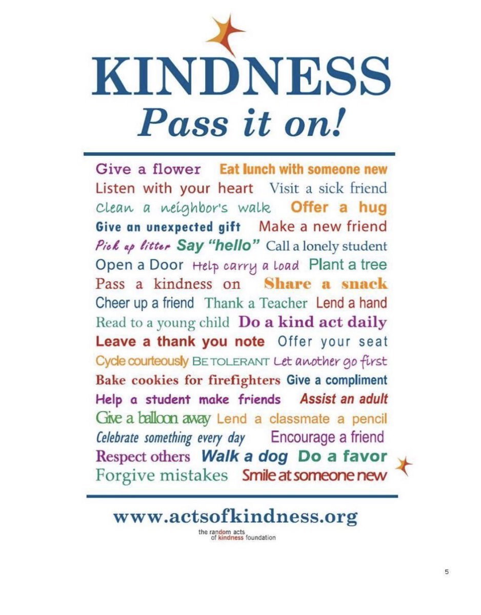 It’s Random Acts of Kindness Week. Pass it on.