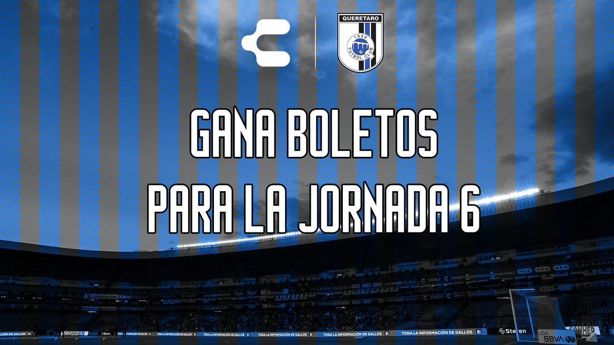 CharlyFutbol's tweet photo. ¡Llévate 1 pase doble para apoyar a @Club_Queretaro en la J6! 

Da like y RT a este tweet. ❤️🔁

Sigue a @CharlyMxOfi. 📲

Responde con una foto vistiendo el jersey 21/22 de Gallos Blancos y etiqueta a la persona que te acompañaría. 📸

¡Así de fácil estarás participando! https://t.co/unaJqqaAj9