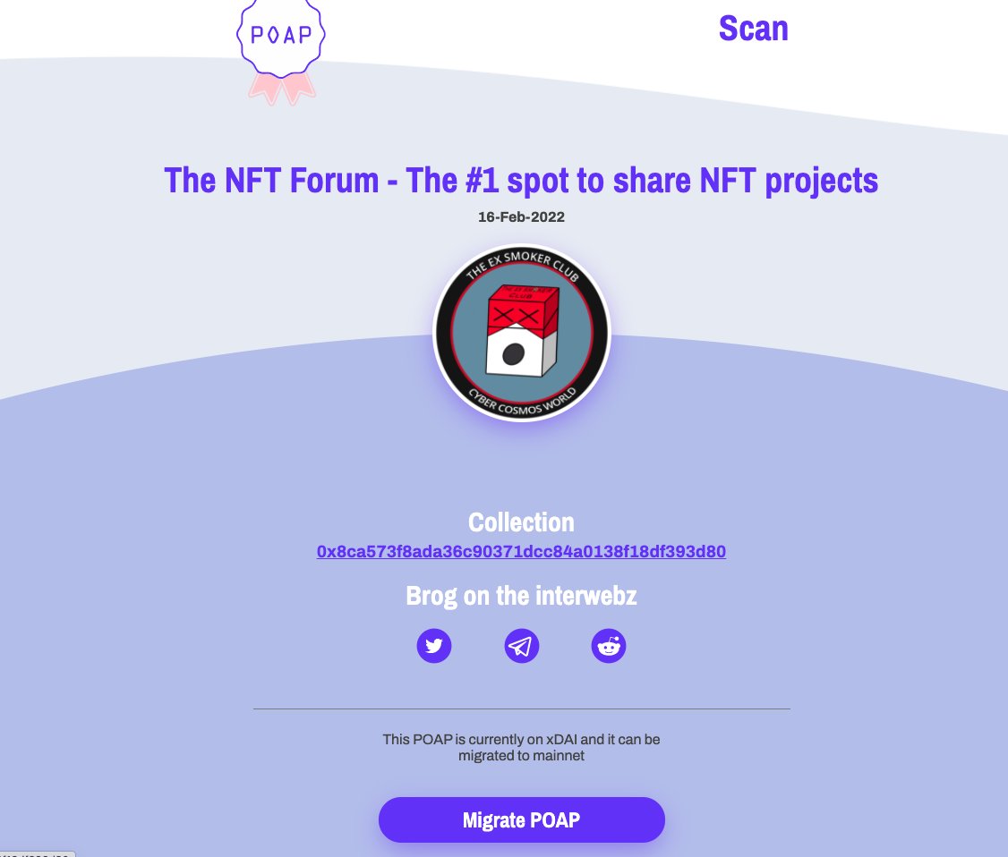 sammytrejo_eth's tweet photo. This is the space to be in right now for #NFTartists &amp; #nftcollector(s) to connect. 

Also...
Like &amp; retweet this tweet for a chance to win one of these POAP #NFTs. There are 98 available!
https://t.co/hXEGgmK6EU https://t.co/H9dSl5JrfJ