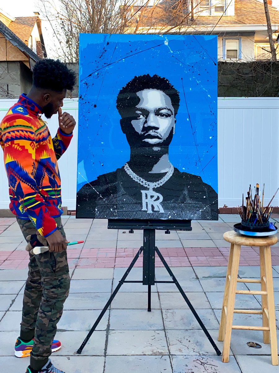 TonyBlinks77's tweet photo. Painting. 36 x 48 inch 
@RoddyRicch @BirdVisionEnt 
Medium : Acrylic finish with resin sealed.
#painting #art #artist #artwork #drawing #illustration #paint #Roddyricch #arts #acrylicpainting #draw #abstractart #artgallery #paintings https://t.co/e1IVBZCitY
